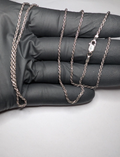 Black Rhodium 925 Italian Sterling Silver 1.8mm 26'' Rope Chain Necklace 