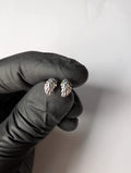 Solid 925 Sterling Silver Angel Wings Stud Earrings