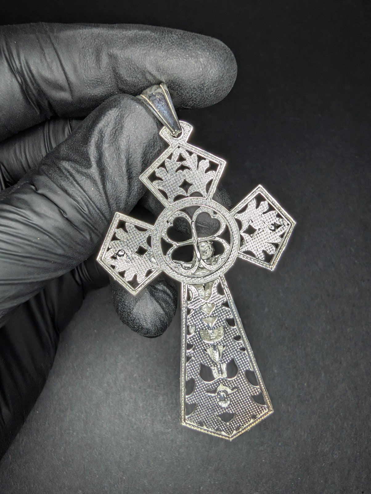 Solid 925 Sterling Silver Huge Crucifix Pendant
