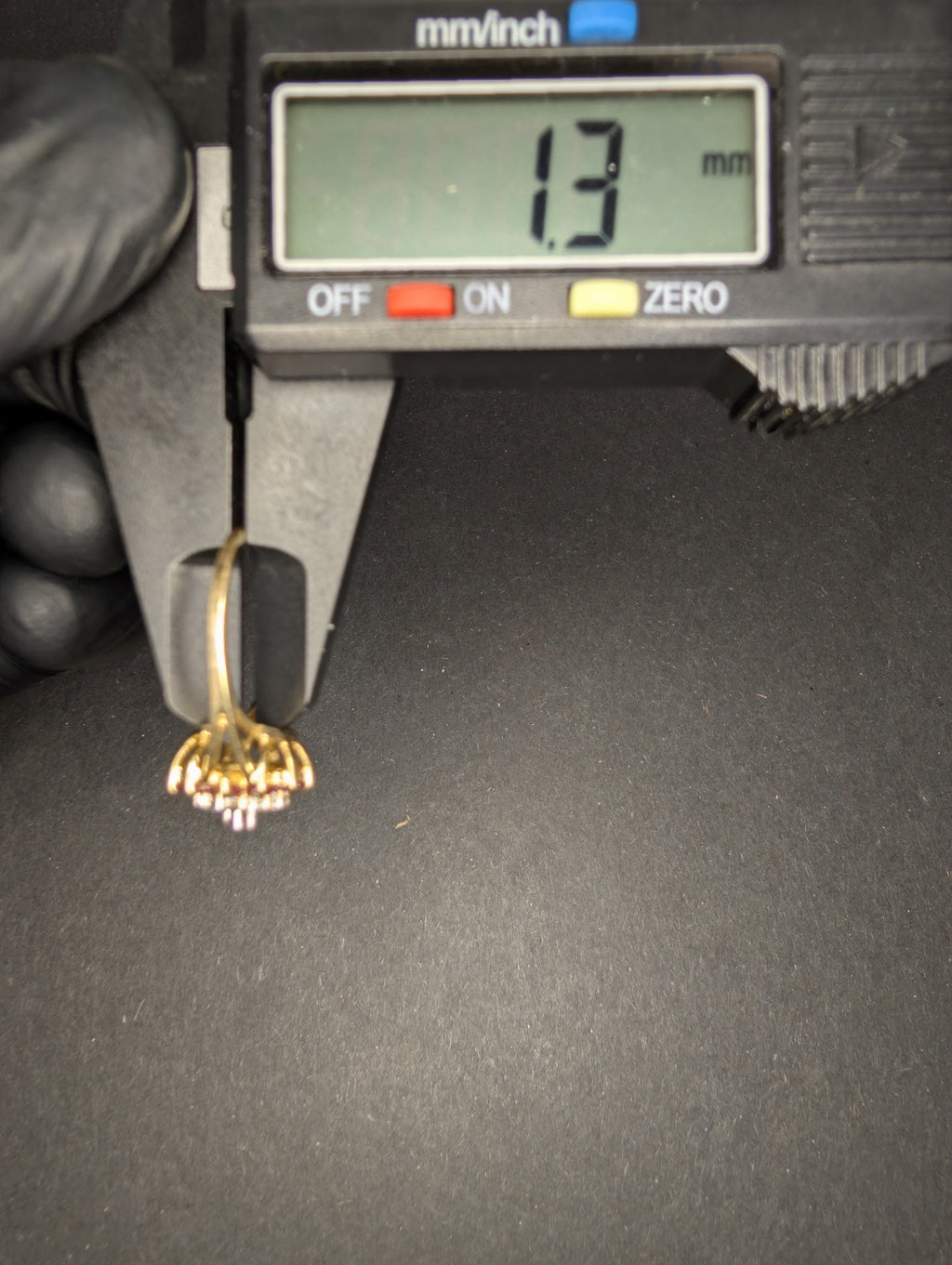 Vintage Solid 10k Yellow Gold Ruby and Diamond Cluster Ring Size 8