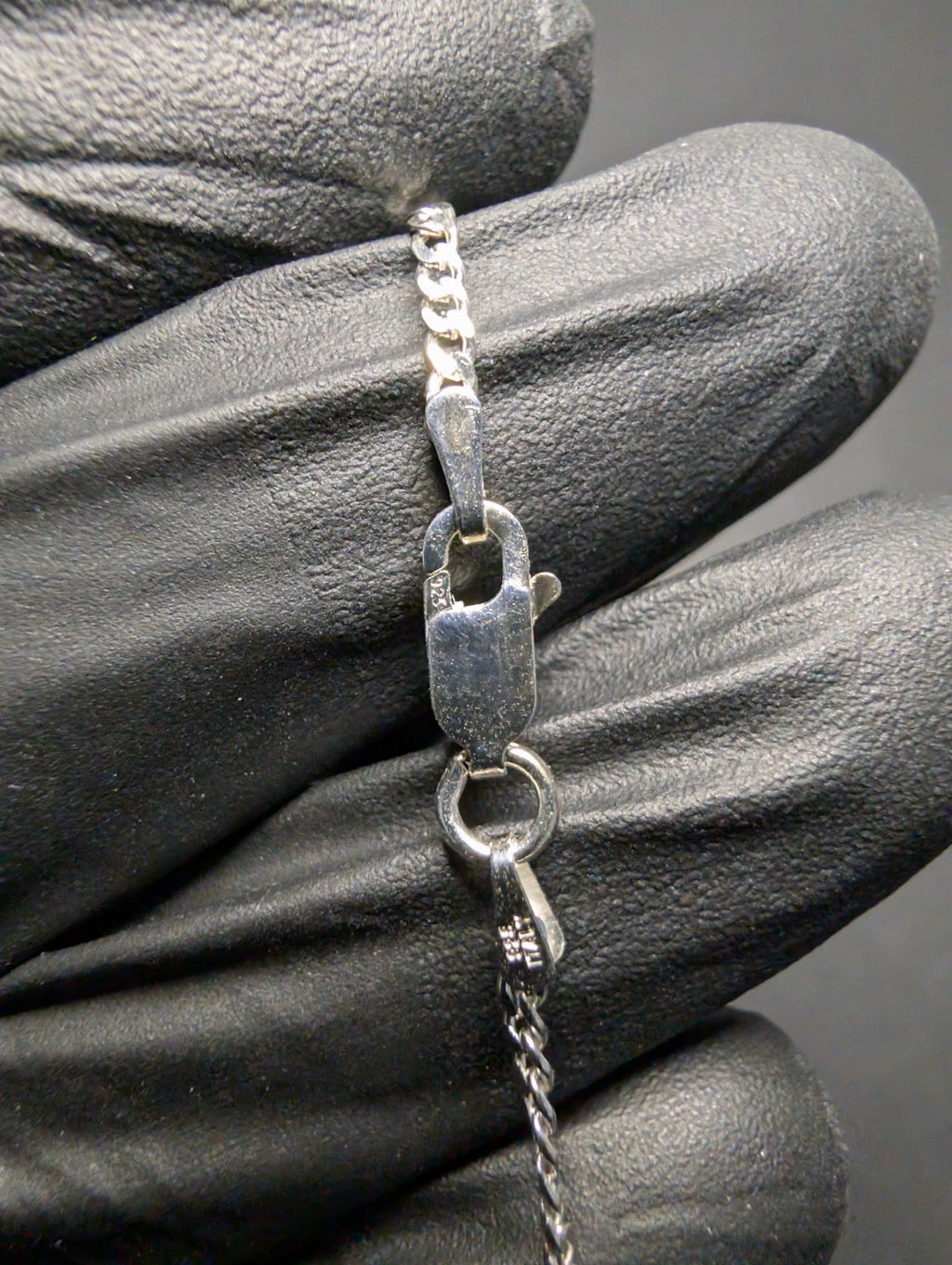 Solid 925 Italian Sterling Silver 18" 1.9mm Flat Cuban Necklace
