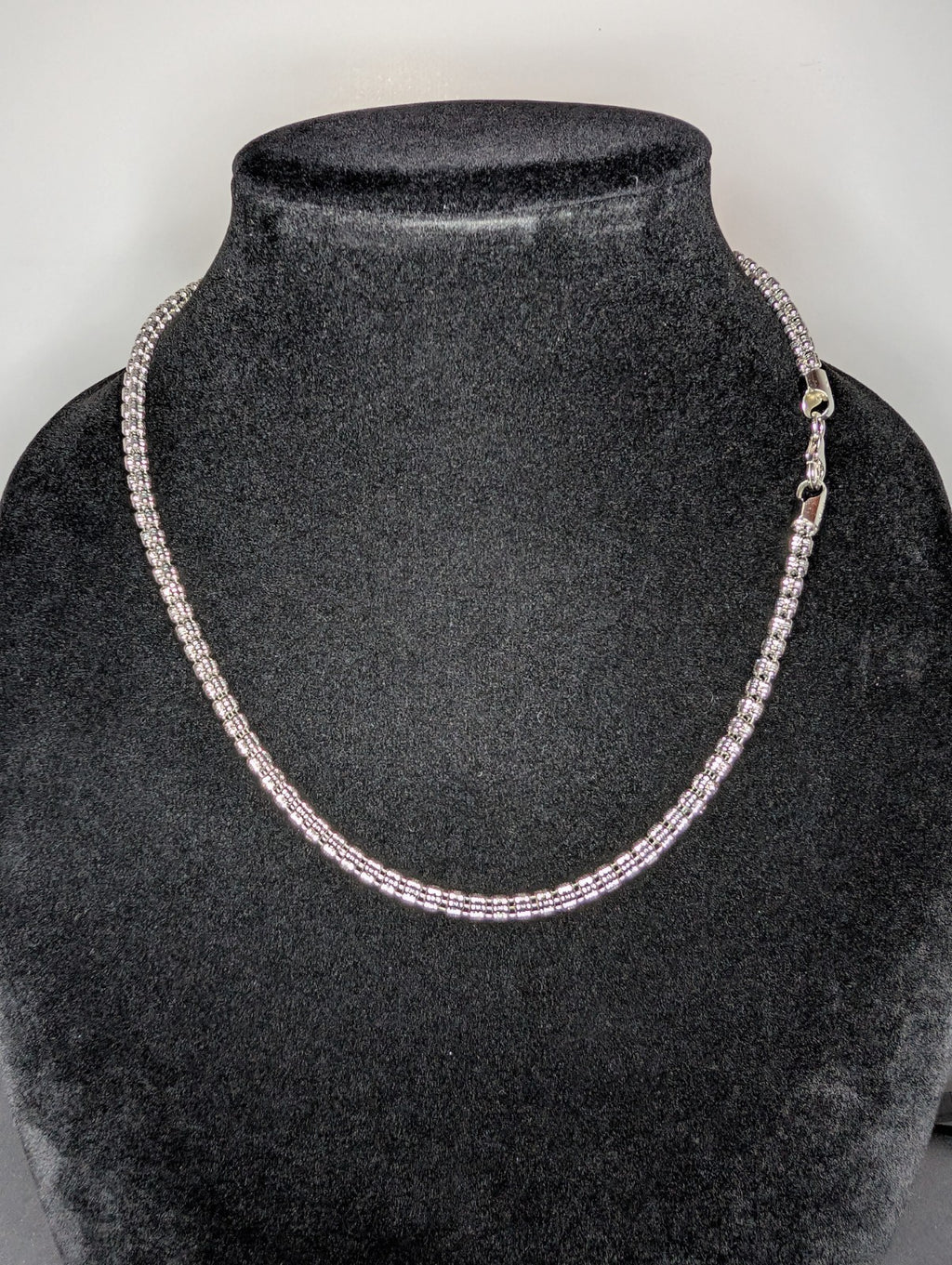 Solid 925 Sterling Silver 20in 4.0mm Ice Barrel / Ice Link Chain Necklace