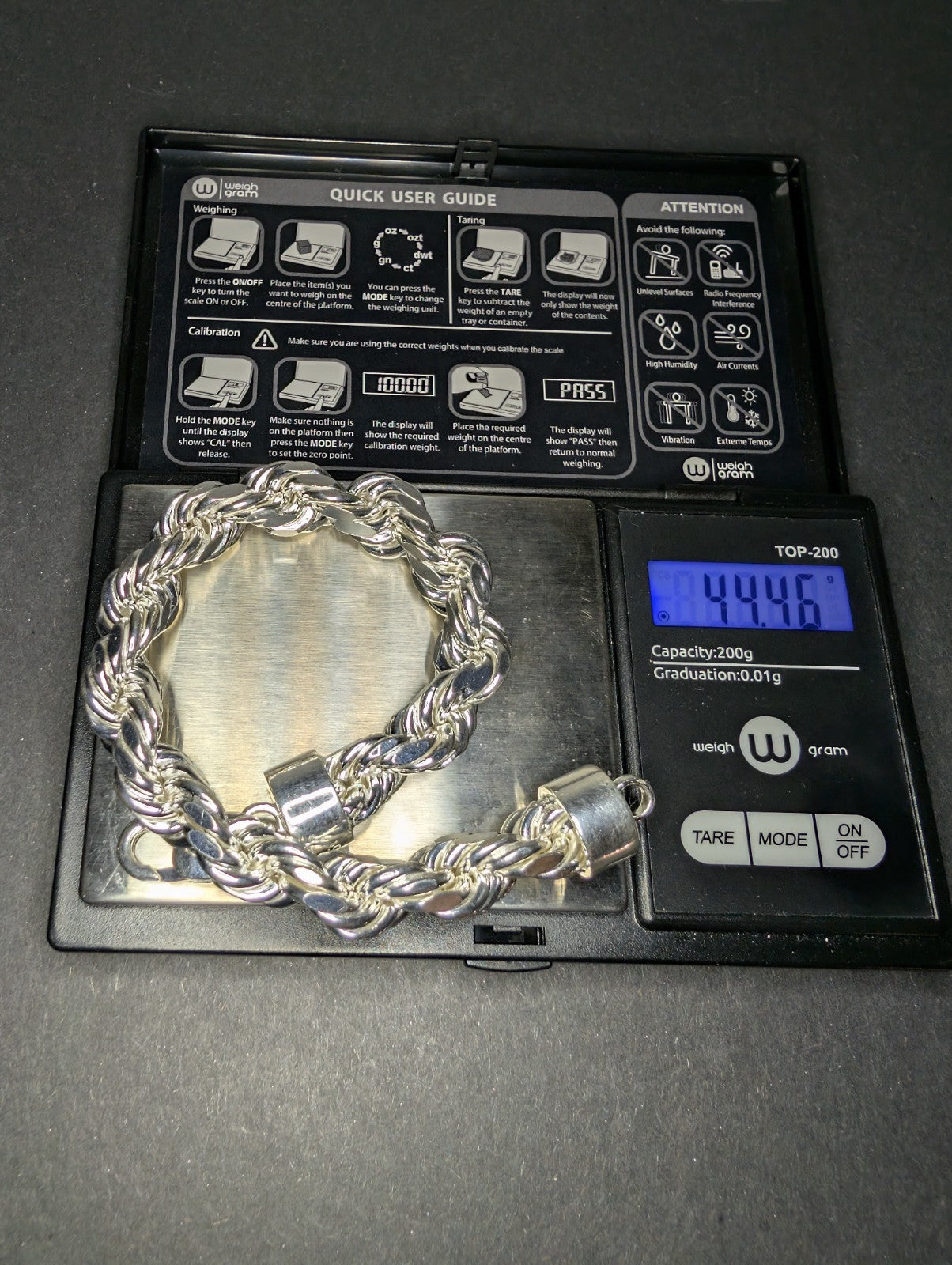 Semi Solid 925 Sterling Silver 9” 10.0mm Thick Rope Bracelet