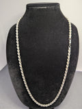 Solid 925 Italian Sterling Silver 5.7mm 30in Thick Rope Chain Necklace