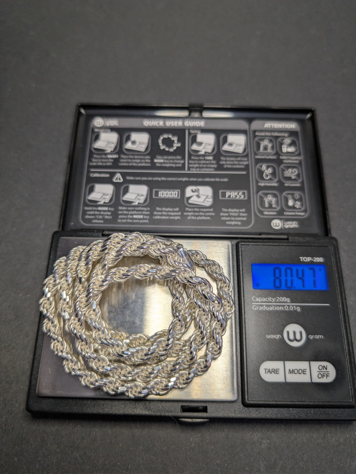 Solid 925 Italian Sterling Silver 5.7mm 30in Thick Rope Chain Necklace