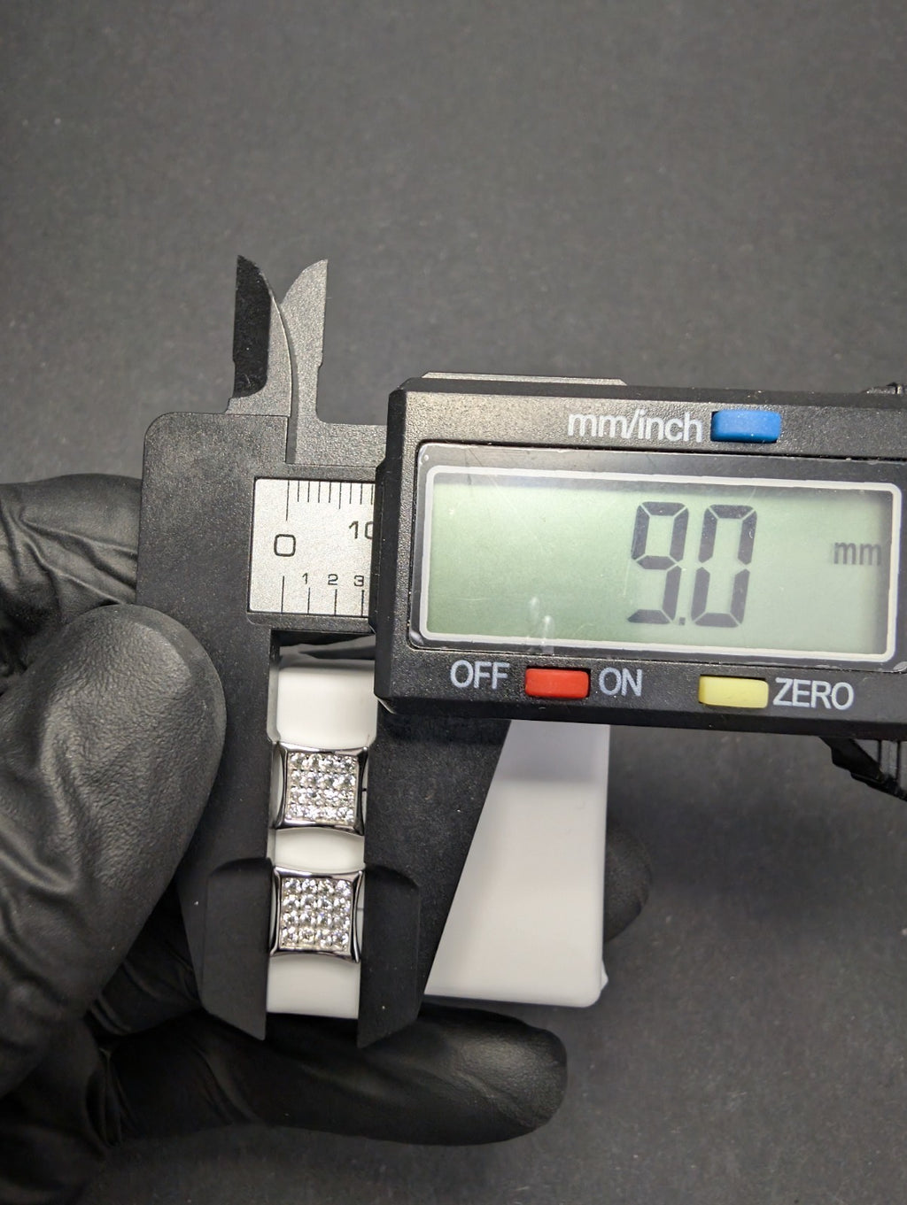 Solid 925 Sterling Silver VVS D Moissanite 9.0mm Pointed Square Stud Earrings
