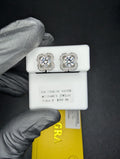 Solid 925 Sterling Silver GRA Certified Moissanite w/ Flower Halo Studs