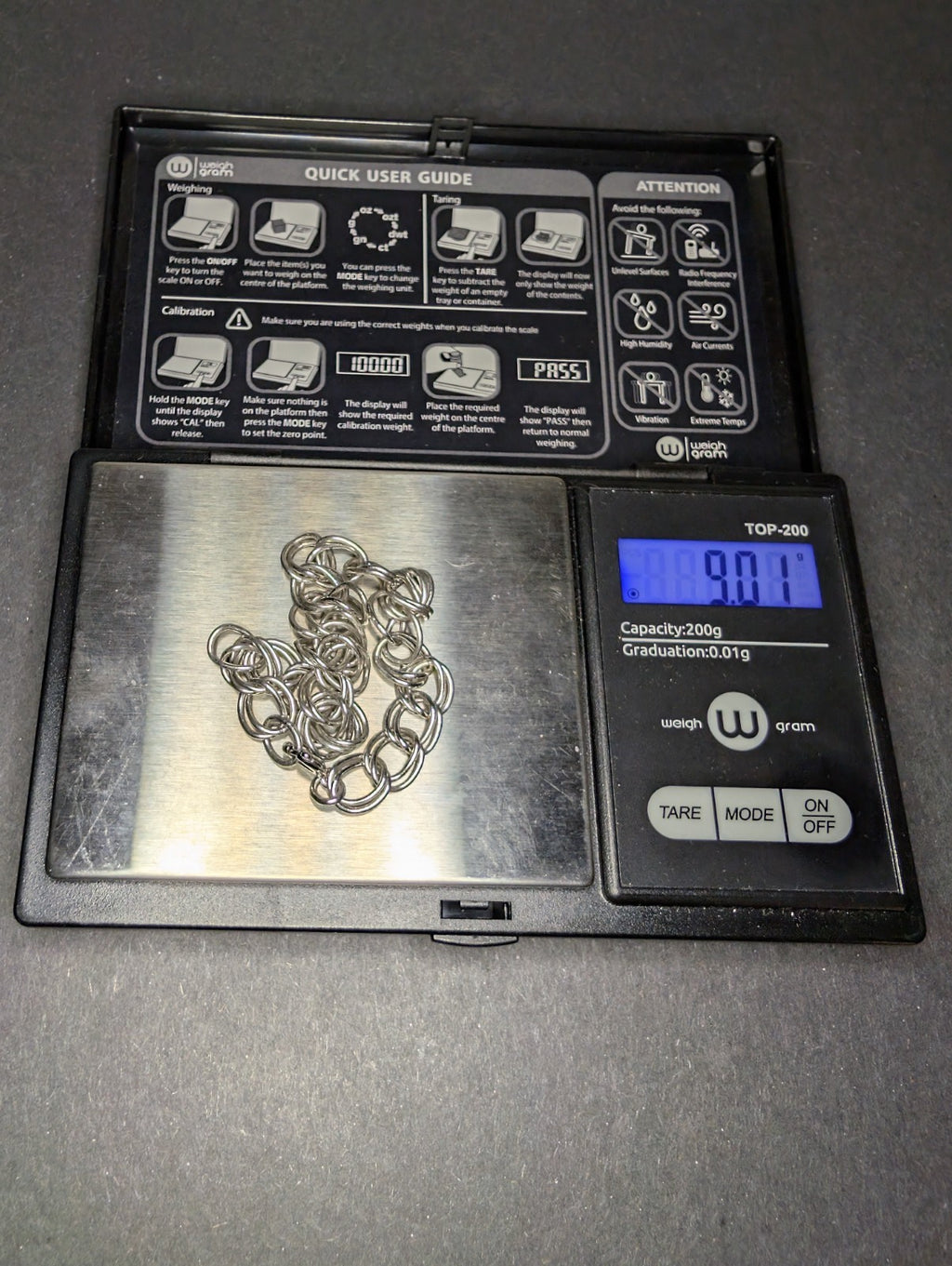 Solid 925 Sterling Silver 7in 8.2mm Double Link Chain Bracelet