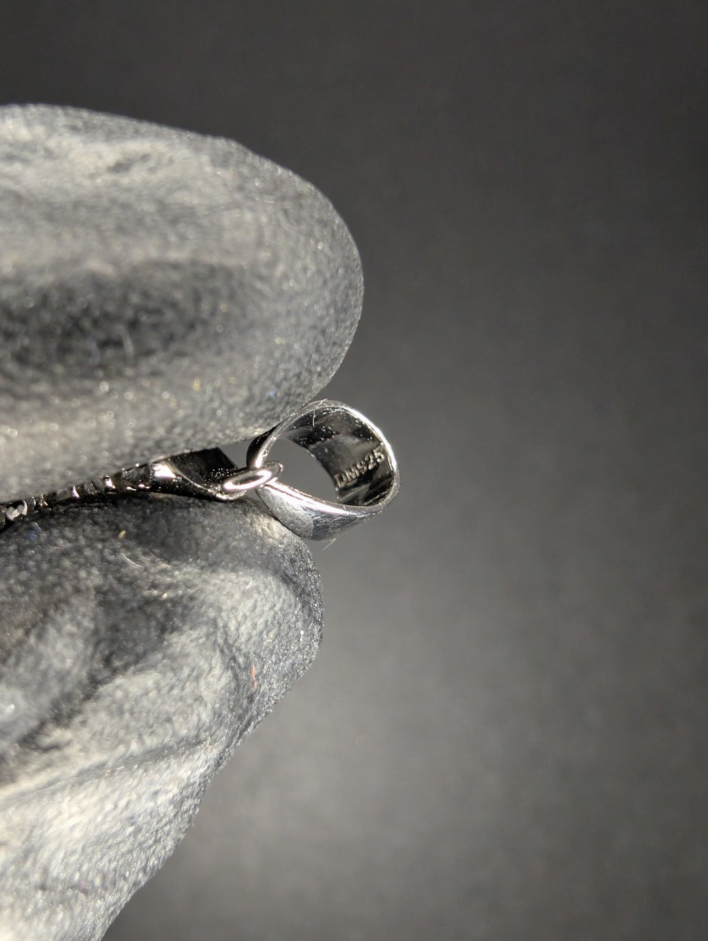 Hollow 925 Sterling Silver Cross Pendant with Hole Pattern