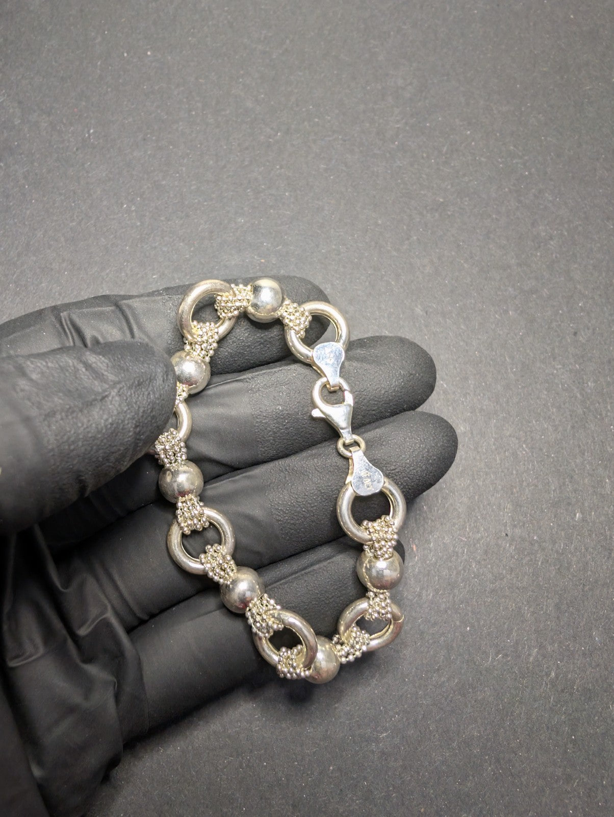 Solid 925 Sterling Silver Designer Inspired 7in 12.2mm Belcher Link Bracelet