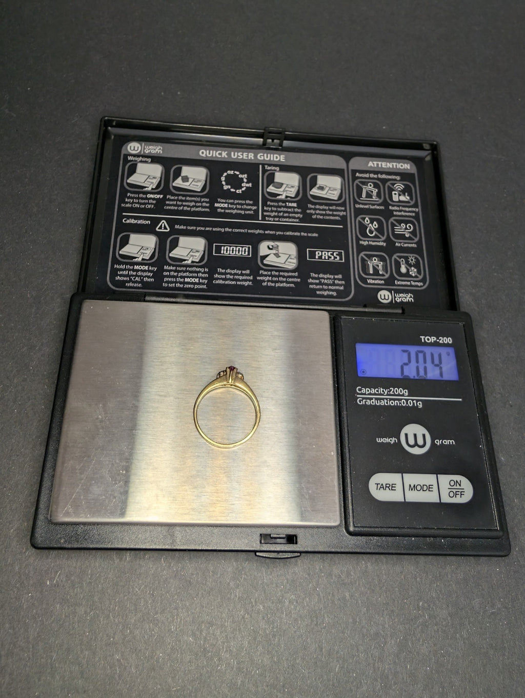Vintage Solid 14k Yellow Gold Marquis Cut Ruby and Diamond Ring Size 5.75