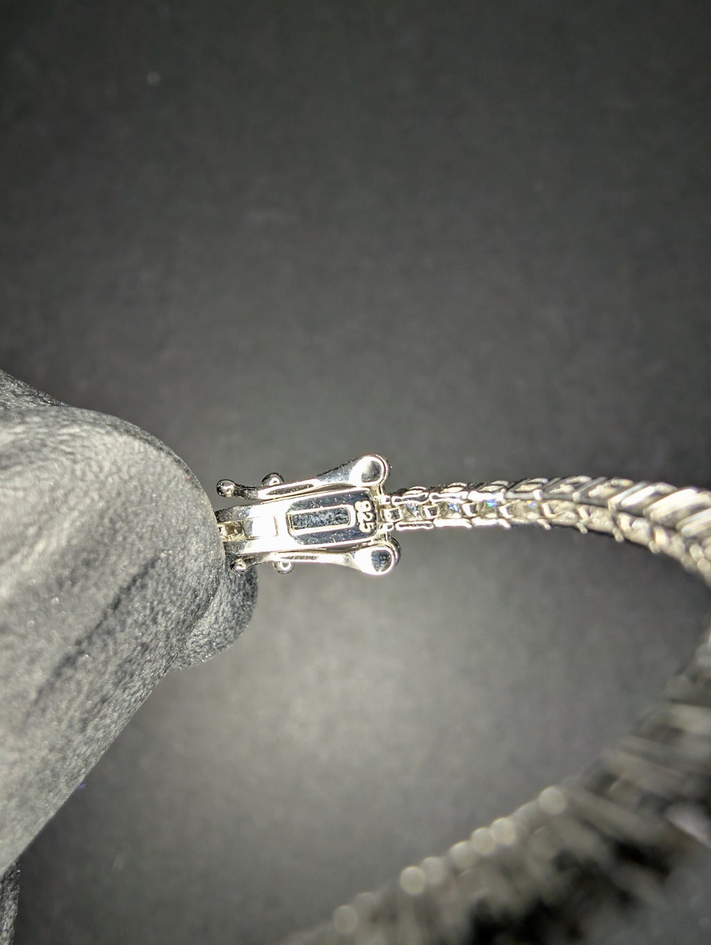 Solid 925 Sterling Silver GRA Certified VVS D Moissanite 2mm 7" Tennis Bracelet