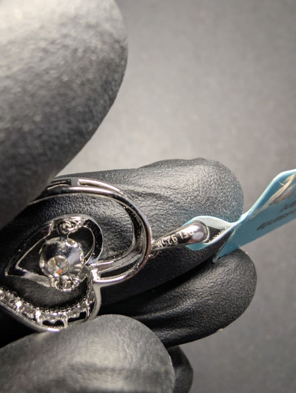 Solid 925 Sterling Silver Iced Out VVS D Moissanite Dancing Stone Heart Pendant