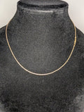 Solid 14k Italian Yellow Gold 18in 1.2mm Rope Necklace