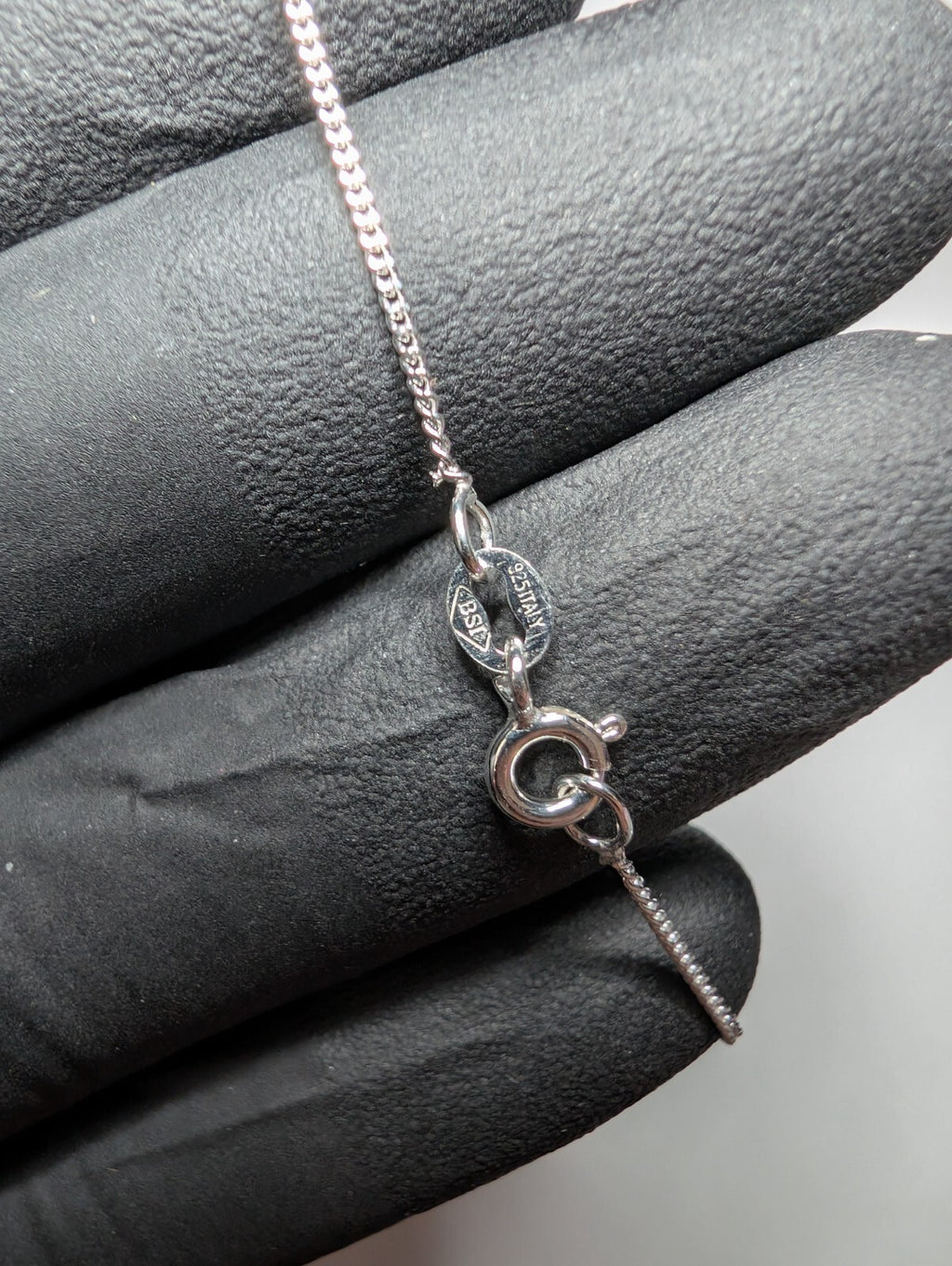 Solid 925 Sterling Silver 23in 2.3mm Micro Cuban