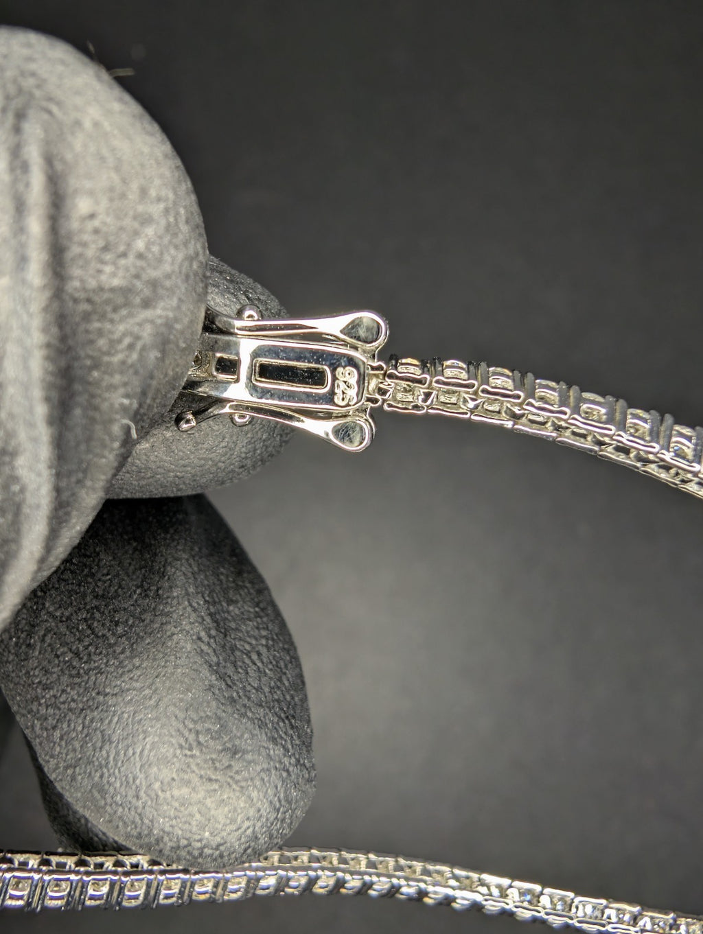 Solid 925 Sterling Silver GRA Certified VVS D Moissanite 2mm 8" Tennis Bracelet