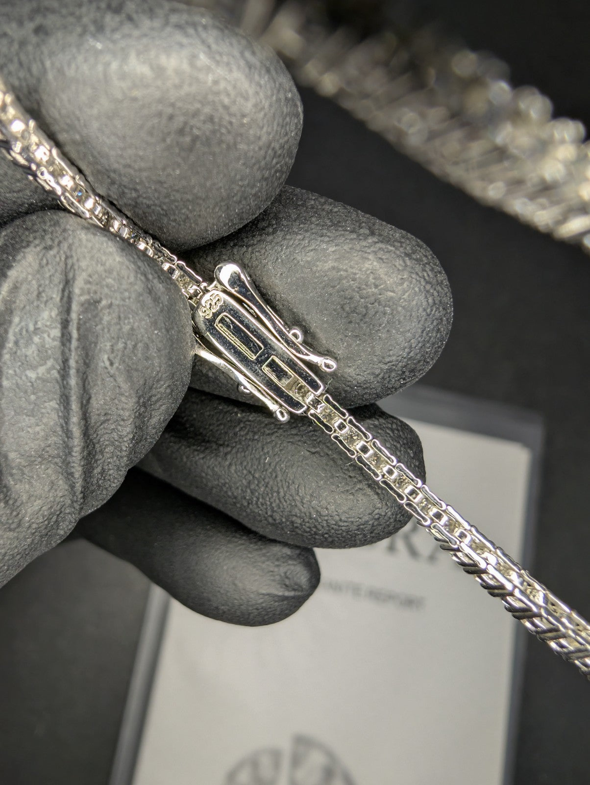 Solid 925 Sterling Silver GRA Certified VVS Moissanite 2mm 7.5" Tennis Bracelet