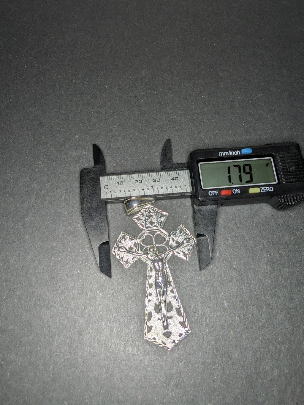 Solid 925 Sterling Silver Huge Crucifix Pendant