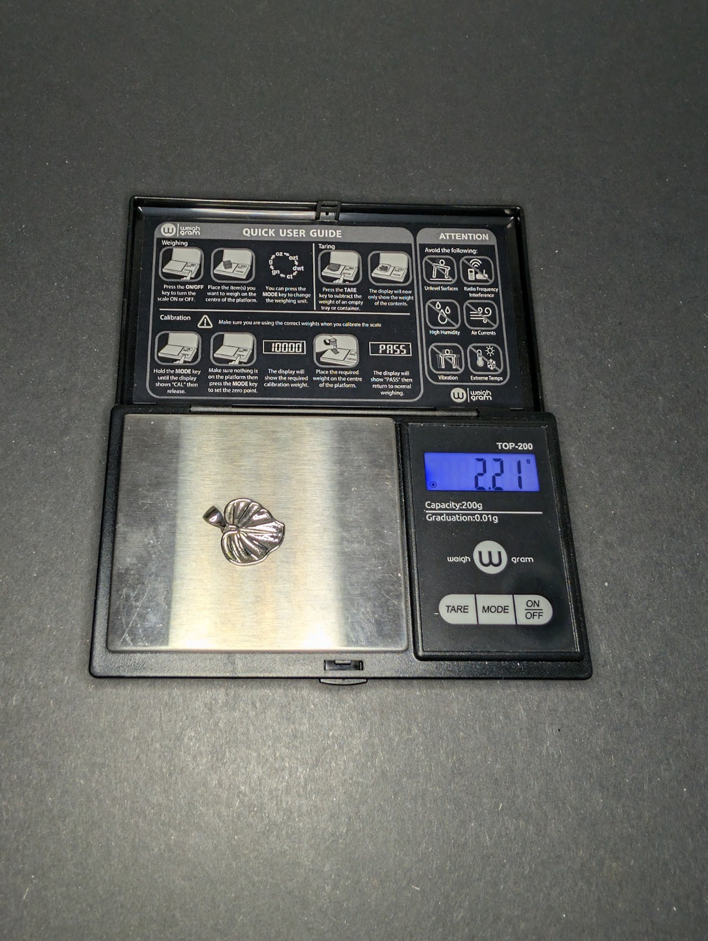 Solid 925 Sterling Silver Textured Heart Pendant