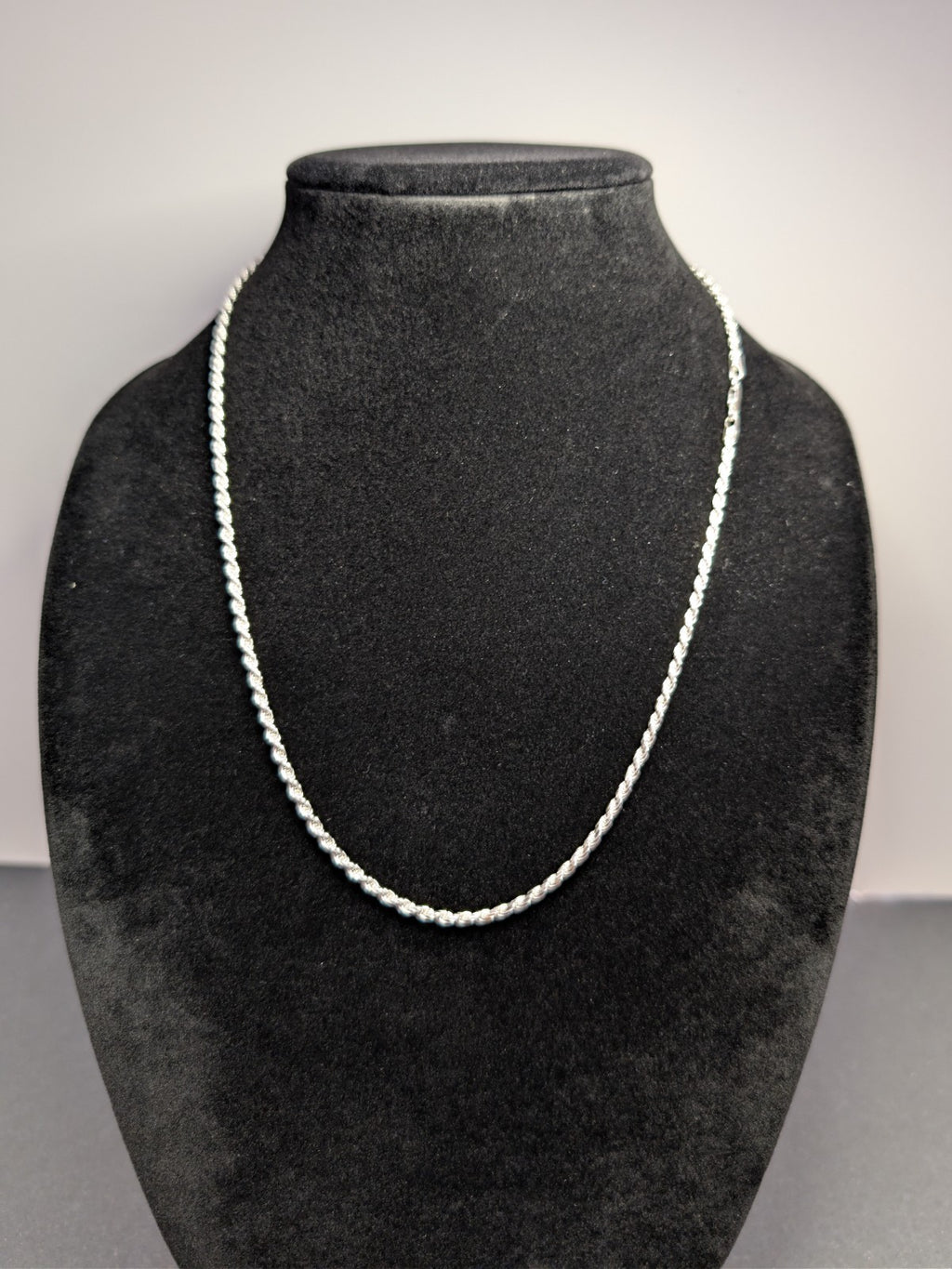 Solid 925 Italian Sterling Silver 2.8mm 22'' Rope Chain Necklace