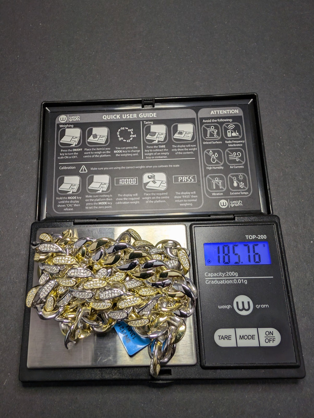 Two Tone Gold over 925 Silver 26" 13mm VVS D Moissanite Miami Cuban Necklace