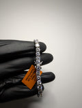 Solid 925 Sterling Silver 5mm 7” VVS D Moissanite Tennis Bracelet 18ctw