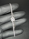 Solid 925 Sterling Silver 6"-10" 2mm CZ Tennis Bolo Adjustable Bracelet