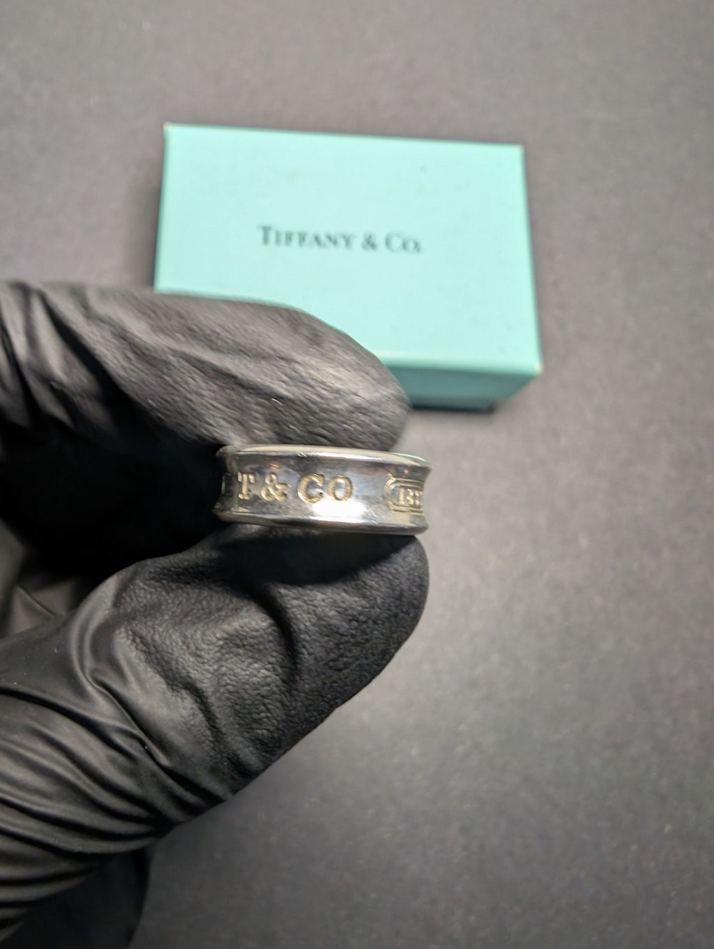 Tiffany & Co. Women's Sterling Silver 1837 Collection 7mm Band Ring Size 4.5