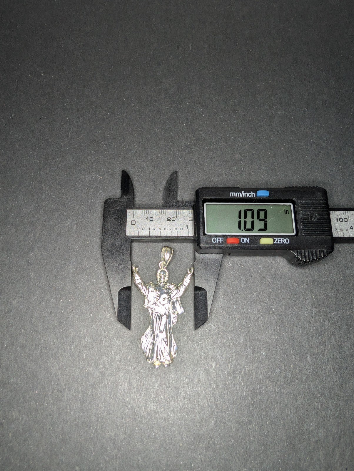 Solid 925 Sterling Silver Christ the Redeemer / Resurrection of Jesus Pendant