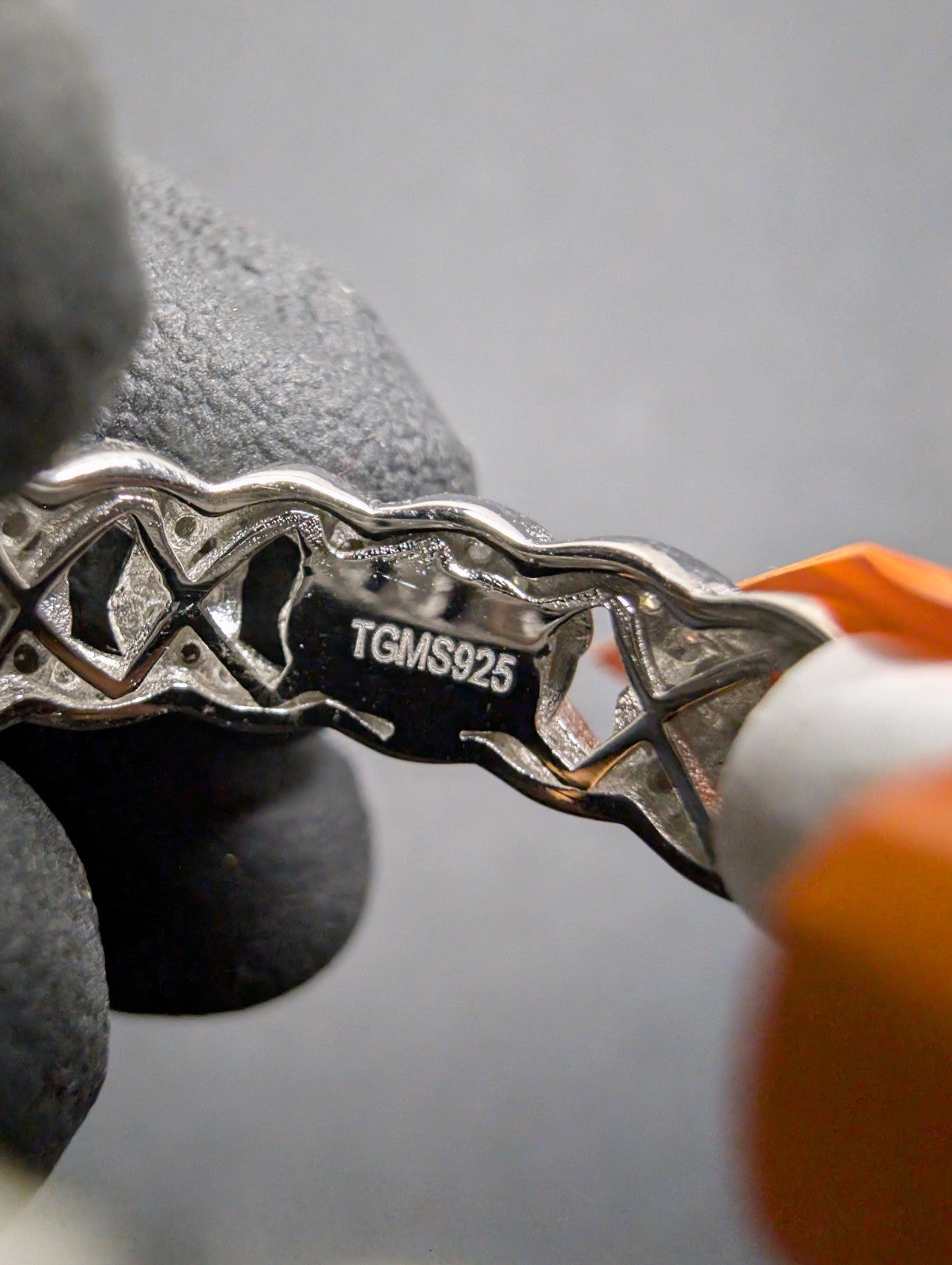 Solid 925 Silver 6.7mm Iced Out VVS D Moissanite Miami Cuban Band Ring Size 10