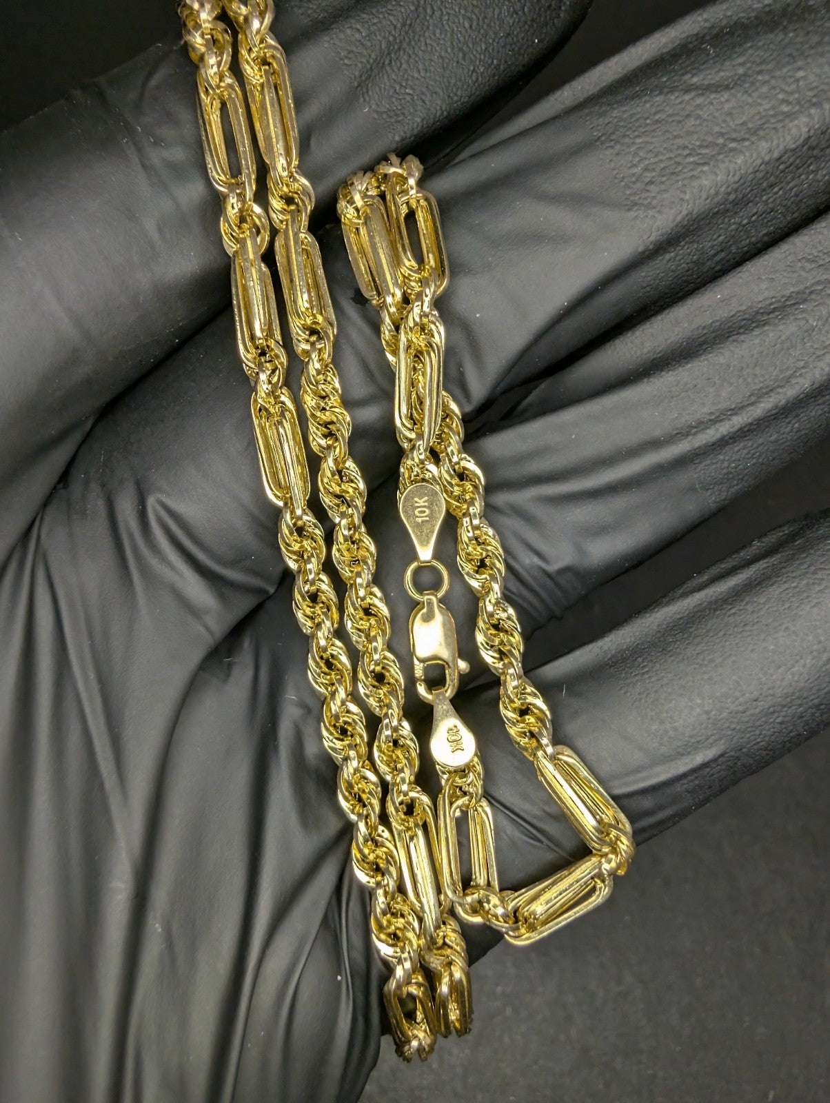 10k Peruvian Yellow Gold 20in 4.1mm Milano / Figaraope Necklace