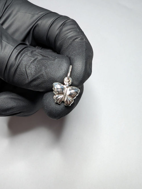 925 Sterling Silver Butterfly Charm Pendant 