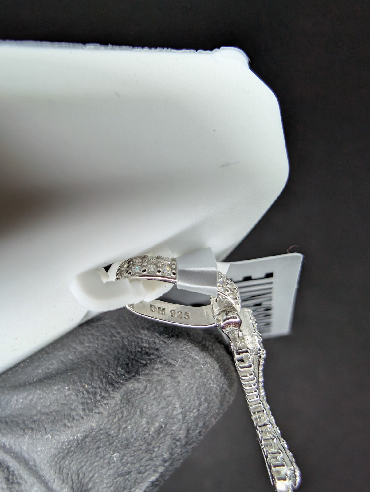Solid 925 Silver Iced Out VVS D Color Moissanite Flared Cross Pendant