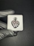 Solid 925 Sterling Silver Textured Heart Pendant