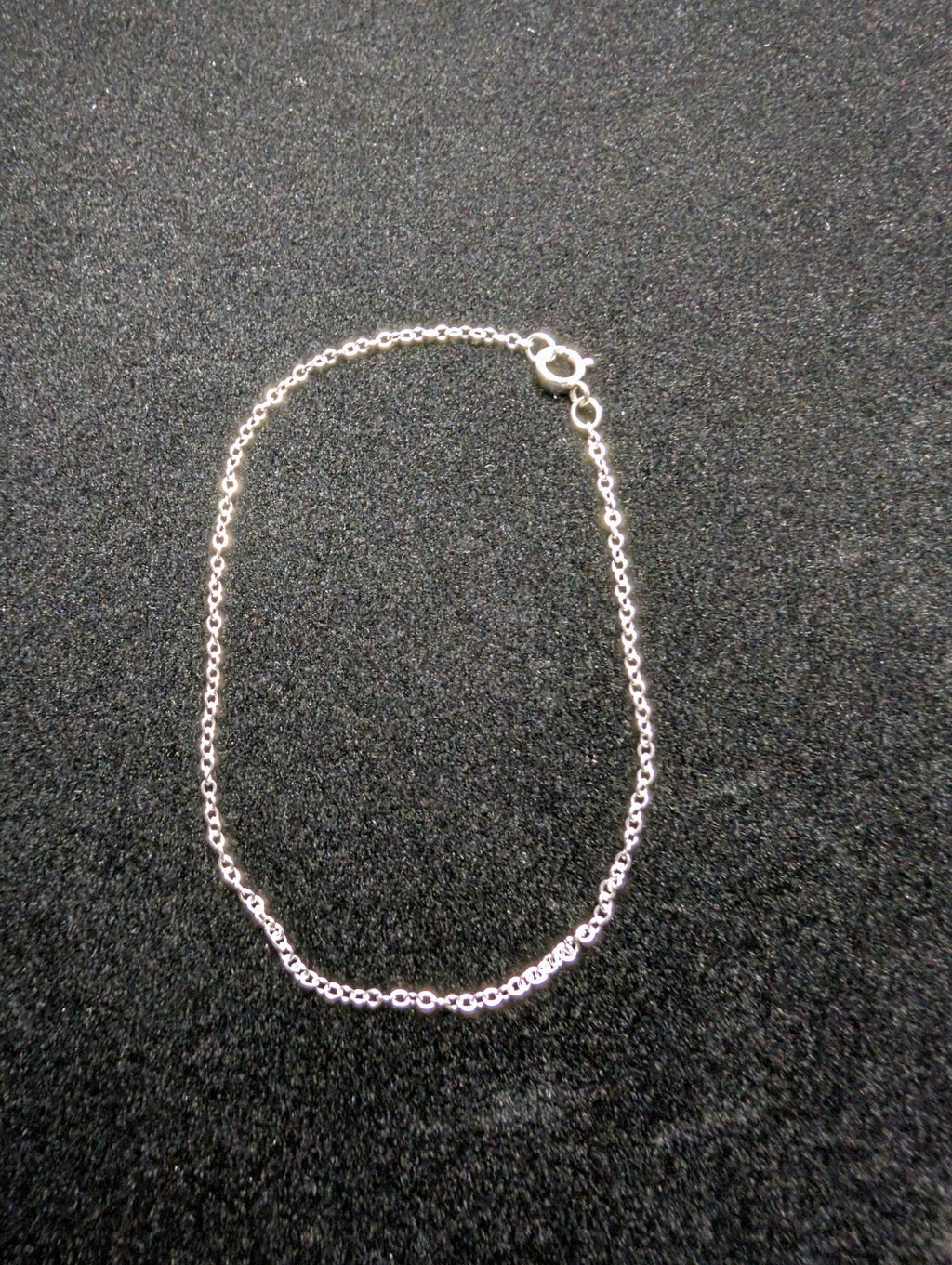 Solid 925 Sterling Silver 7in 1.2mm Cable Link Bracelet
