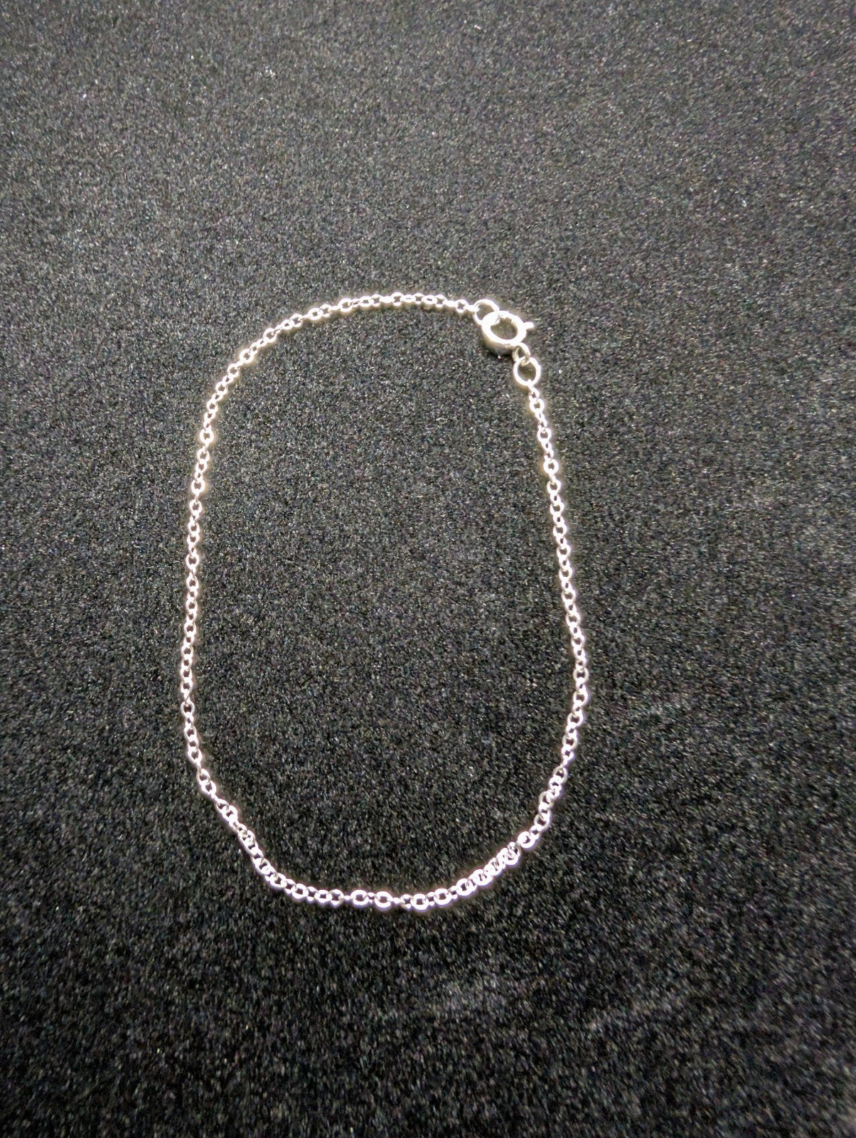 Solid 925 Sterling Silver 7in 1.2mm Cable Link Bracelet