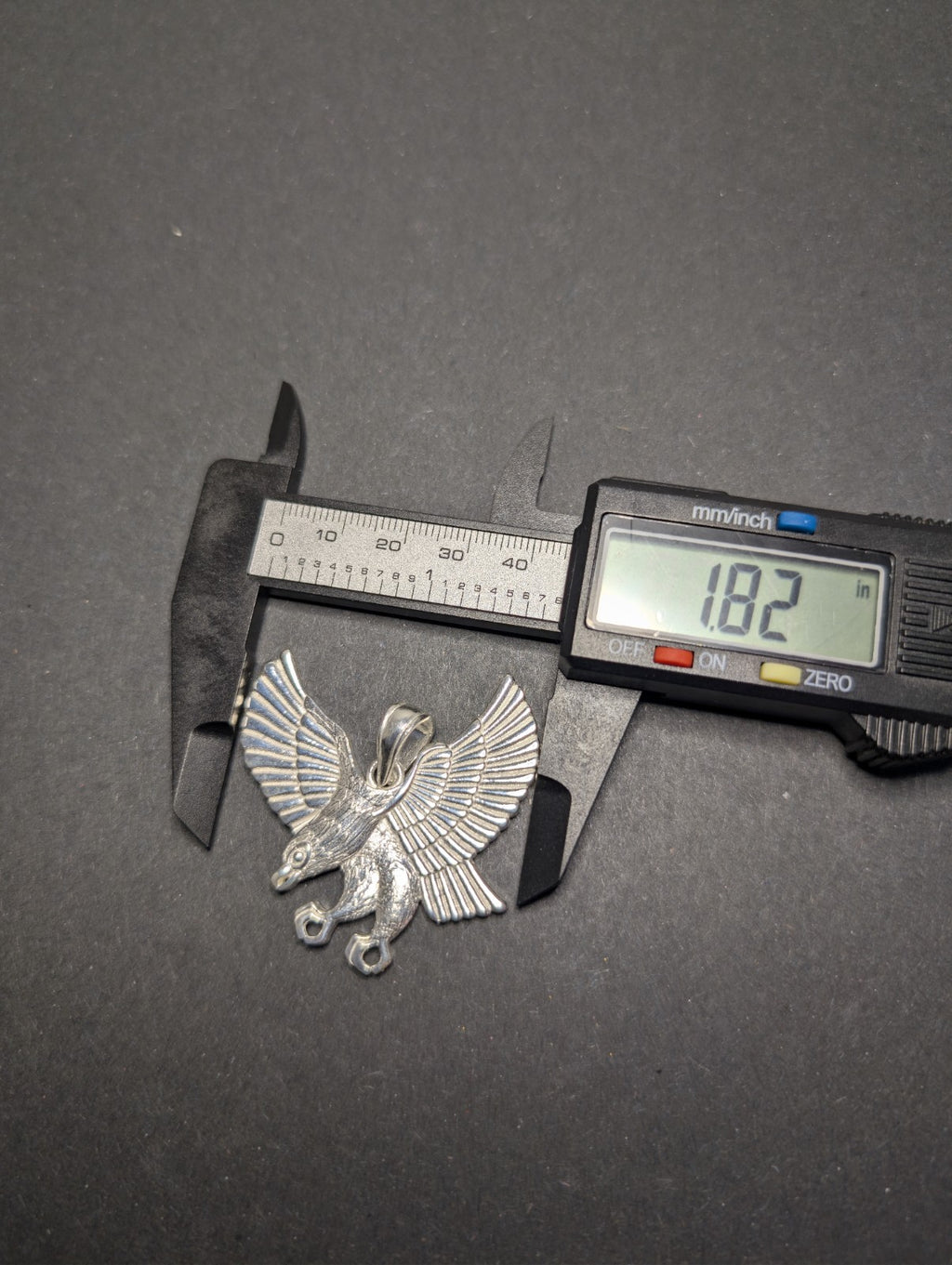 Solid 925 Sterling Silver Large Eagle Pendant