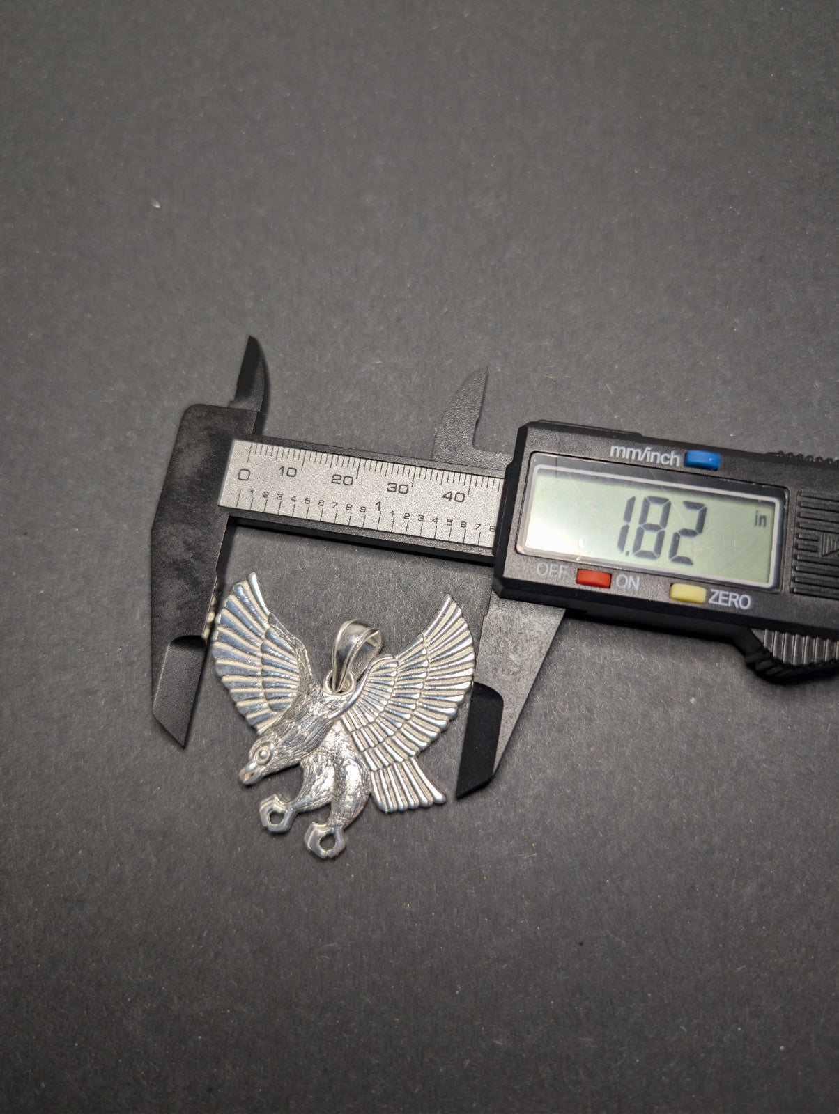 Solid 925 Sterling Silver Large Eagle Pendant