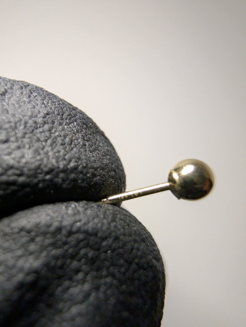 14K Yellow Gold 3.0mm Round Ball Stud Earrings