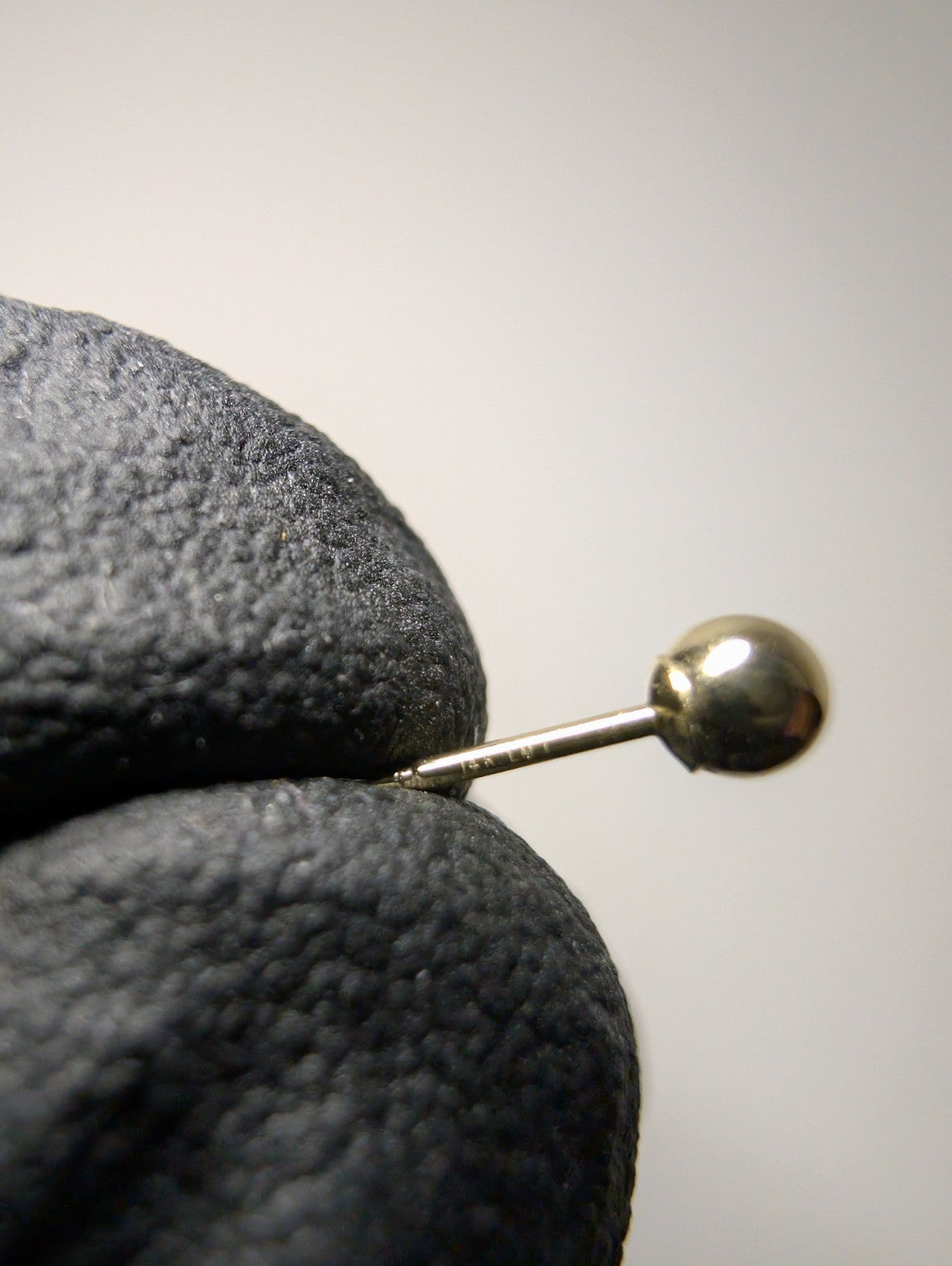 14K Yellow Gold 3.0mm Round Ball Stud Earrings